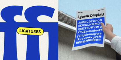 Agesia Display Font Poster 6