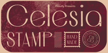 Celesia Stamp Font Poster 1