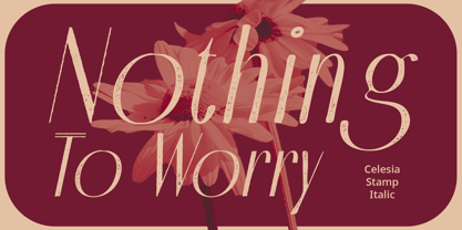 Celesia Stamp Font Poster 2