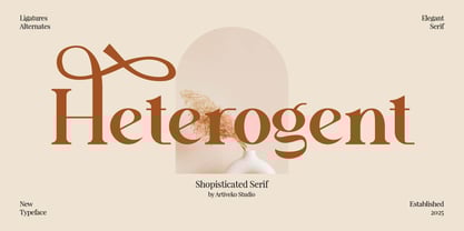 Heterogent Font Poster 1