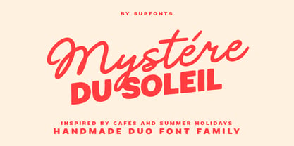 Mystere du Soleil Font Poster 1