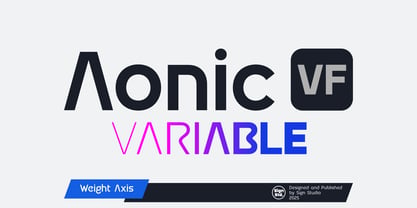 Aonic VF Font Poster 1