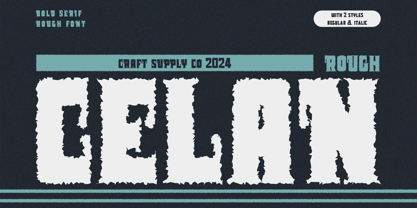 Celan Rough Font Poster 1