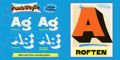 Roften Font Poster 9