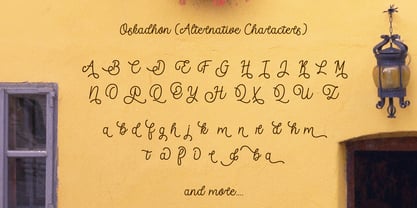 Oskadhon Font Poster 13