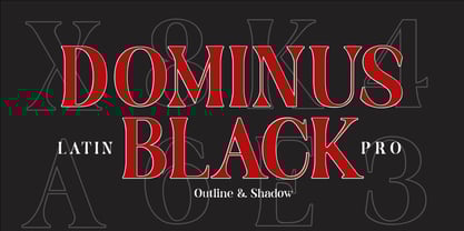 Dominus Black Font Poster 1