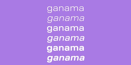 Ganama Font Poster 3