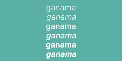 Ganama Font Poster 2