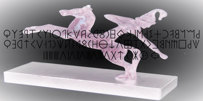Ongunkan Archaic Etruscan Scrip Font Poster 6