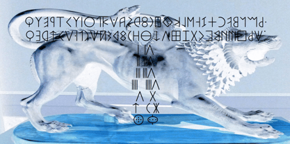 Ongunkan Archaic Etruscan Scrip Font Poster 8