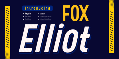 Fox Elliot Font Poster 1