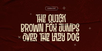 Zugesh Font Poster 7