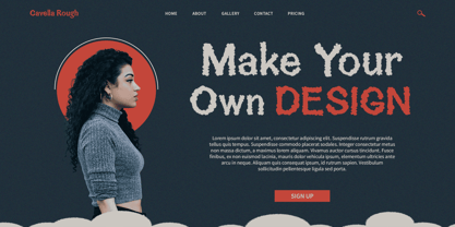 Cavella Rough Font Poster 3