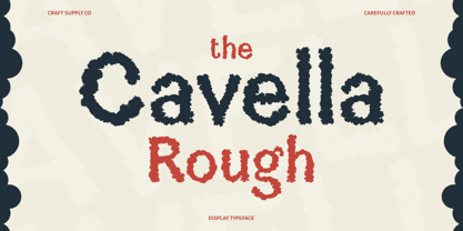Cavella Rough Font Poster 1