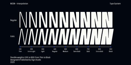 Nicon VF Font Poster 2
