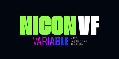 Nicon VF Font Poster 1