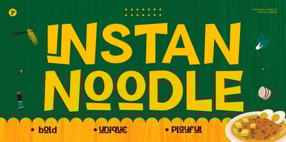 Yellow Ramen Font Poster 1