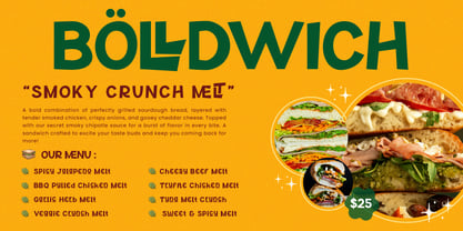 Yellow Ramen Font Poster 2