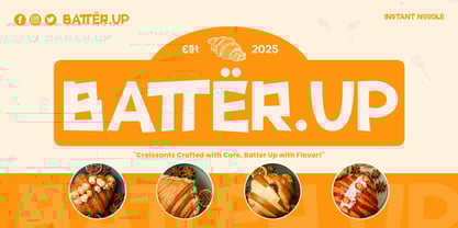 Yellow Ramen Font Poster 7