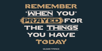 Valgard Font Poster 2