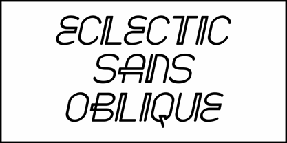 Eclectic Sans JNL Font Poster 4