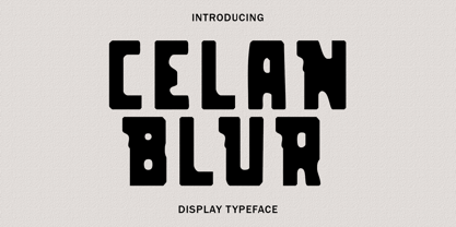 Celan Blur Font Poster 1