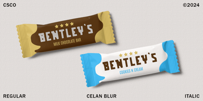 Celan Blur Font Poster 3