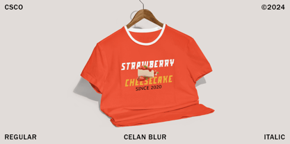 Celan Blur Font Poster 4