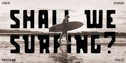 Celan Blur Font Poster 2