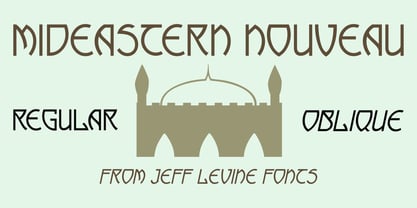 Mideastern Nouveau JNL Font Poster 1