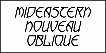Mideastern Nouveau JNL Font Poster 4