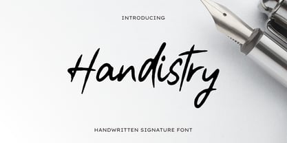 Handistry Font Poster 1