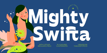 Mighty Swifta Font Poster 1