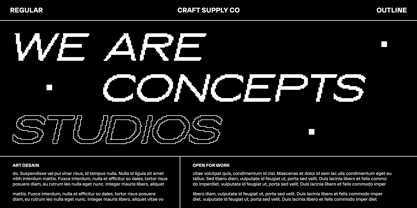 Cenios Pixel Font Poster 2