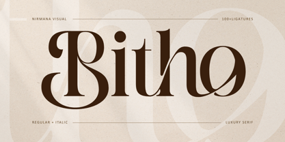 Bitho Luxury Font Poster 1