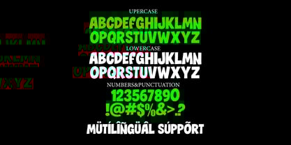 Black Rattle Font Poster 2