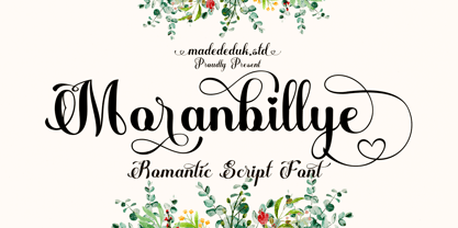 Moranbillye Font Poster 1