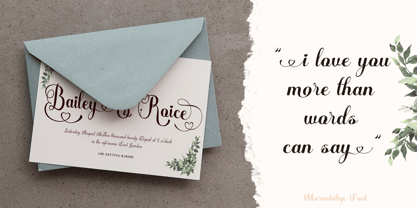 Moranbillye Font Poster 3