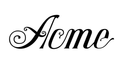 Acme Font Poster 6