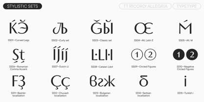 TT Ricordi Allegria Font Poster 14