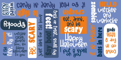 ZP Snogberry Scary Font Poster 2