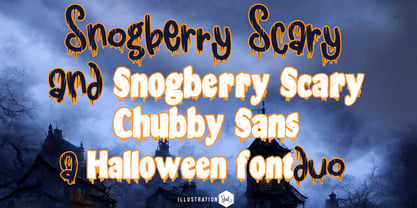 ZP Snogberry Scary Font Poster 1