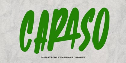 MC Caraso Font Poster 1