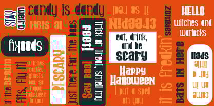 ZP Nincaberry Scary Font Poster 2