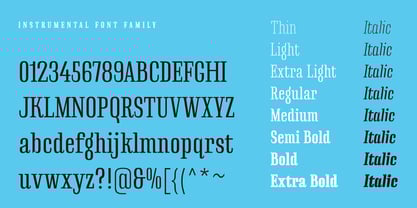 Instrumental Font Poster 11