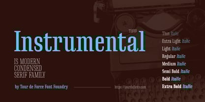Instrumental Font Poster 1
