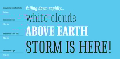 Instrumental Font Poster 4