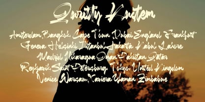 Quritty Kustem Font Poster 5