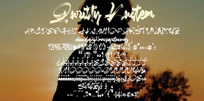 Quritty Kustem Font Poster 4