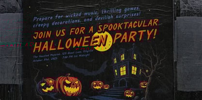 Madalyns Horror Scream Font Poster 2